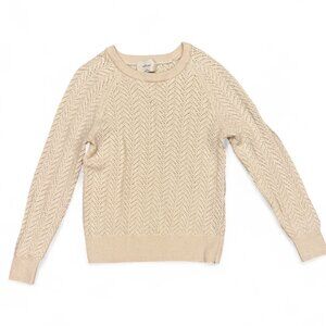 Wilfred 100% Merino Wool Sweater – Cream – VGUC – Soft & Luxurious